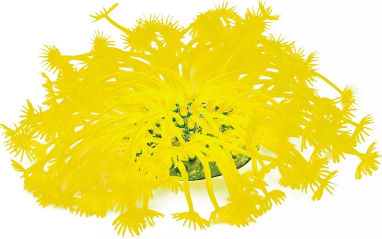 Мягкий коралл DEZZIE, желтый 23х23х12см, силикон 5611118