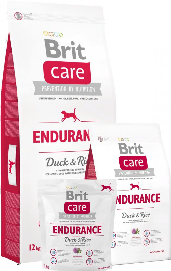 Brit Care сухой корм для собак активных Утка/рис