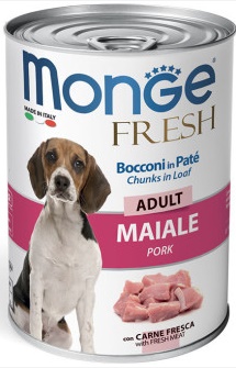 Monge Dog Fresh Chunks in Loaf конс. д/собак мясной рулет со свининой 400г