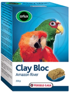 Versele-Laga Orlux Clay Bloc Amazon Минеральный блок для крупных попугаев с глиной 550г