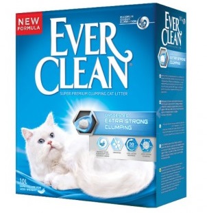 EVER CLEAN Extra Strong Clumping Unscented без ароматизатора 6л