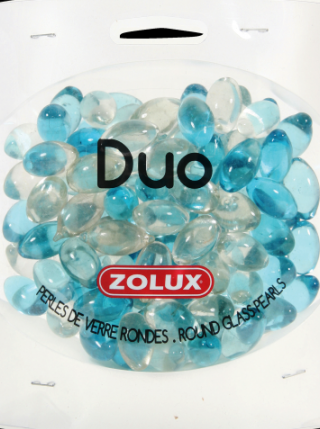 Золюкс Украшения для аквариума стеклянные "Дуо" (голубой и прозрачный), 472г