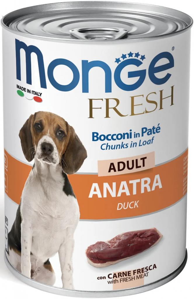 Monge Dog Fresh Chunks in Loaf конс. д/собак мясной рулет с уткой 400г
