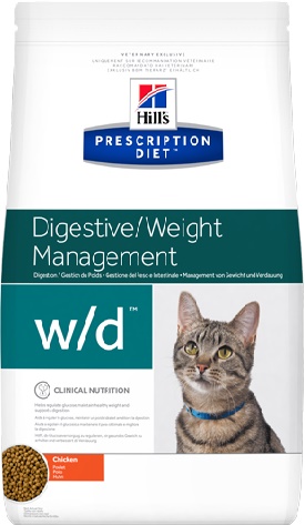 Хиллс w/d корм для кошек контроль веса, диабет