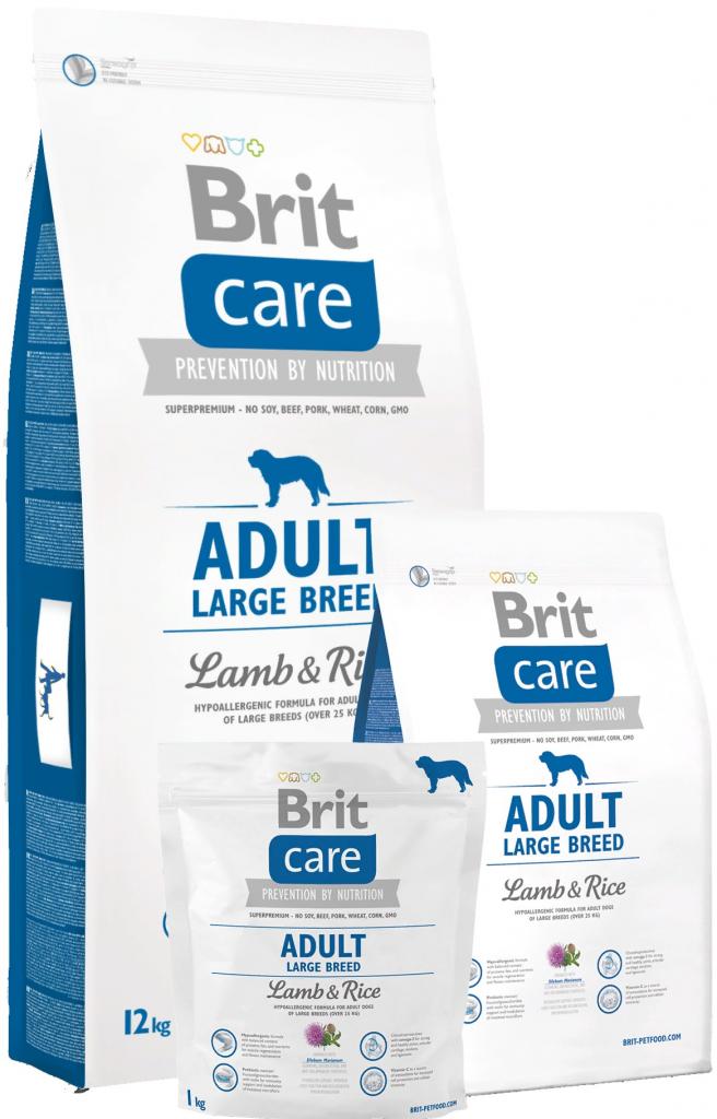 Brit Care сухой корм для собак крупных пород Ягненок/рис