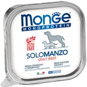 Monge Dog Monoproteico Solo паштет д/с из говядины 150г