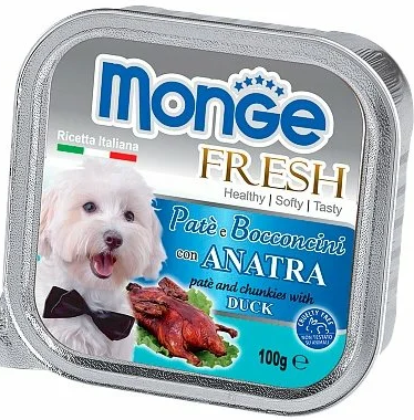 Monge Dog Fresh ламистер для собак утка 100г