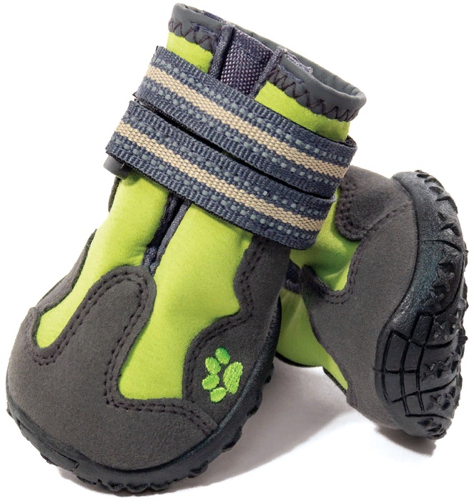 Ботинки для собак зеленые (уп 4шт)