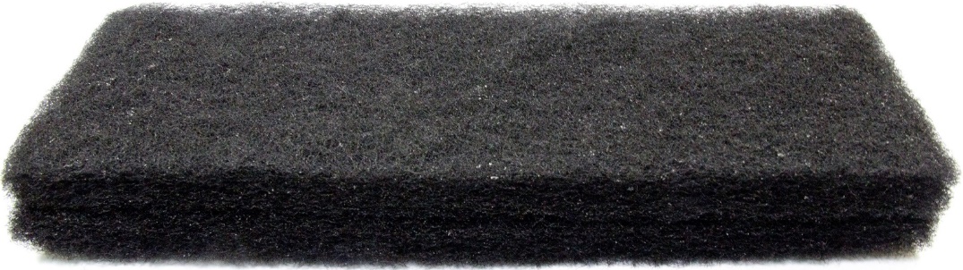Синтепон мелкопористый, губка-пластина, черный 32х12х2см
