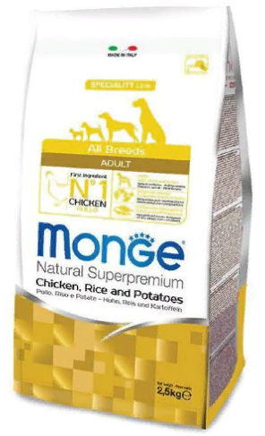 Monge Dog Speciality корм д/с всех пород курица/рис/картофель