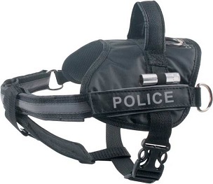 Шлея "Dog Extreme" "Police" N1 черная А 35-45см