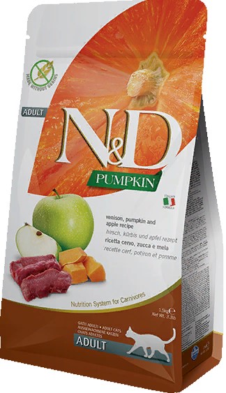 N&D Кэт корм д/к оленина с яблоком и тыквой