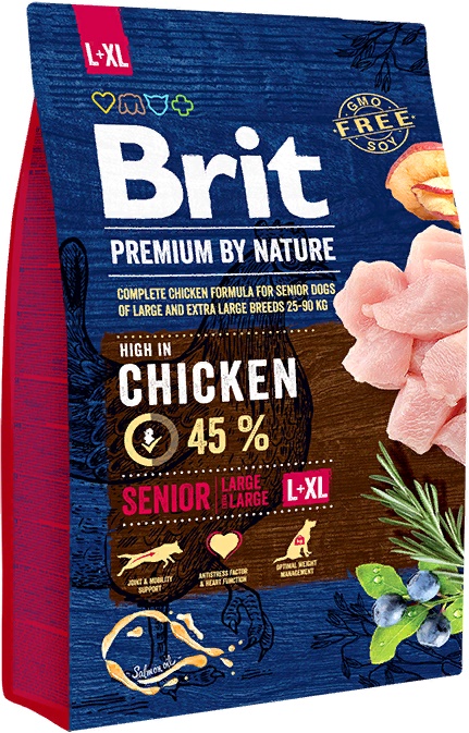 Brit Premium by Nature Senior L+XL д/пожилых собак крупных и гигант. пород