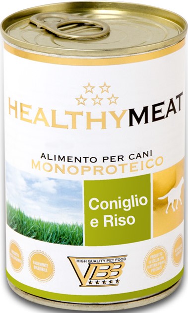 HEALTHYMonoproteico конс. для собак с кроликом и рисом 400г