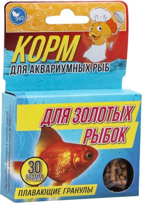Корм повседневный для золотых рыб Аквакулинар 30г