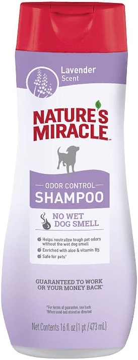 Natures Miracle Шампунь против запаха, с ароматом лаванды, для собак Lavender Odor 473мл