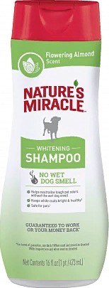 Natures Miracle Шампунь для белых собак Whitening Odor Control 473мл