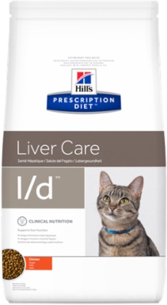 Хиллс L/d корм для кошек лечение печени