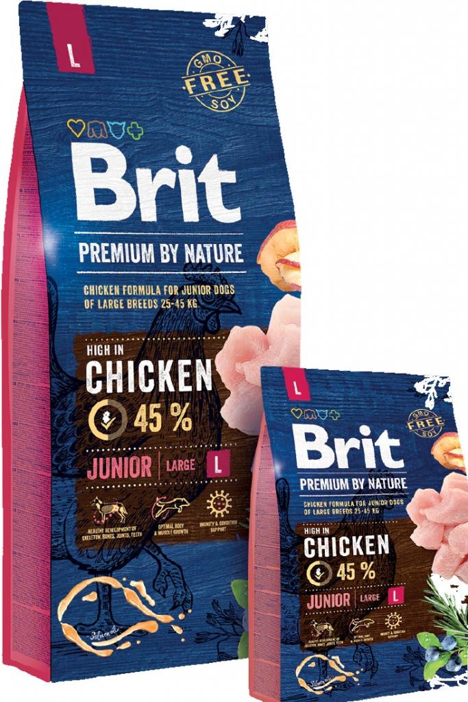 Brit Premium by Nature Junior L корм для щенков крупных пород