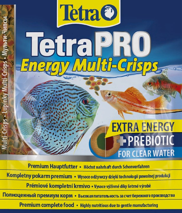 TetraPro Energy Crisps корм-чипсы для всех видов рыб для дополнительной энергии 12г (пакет)