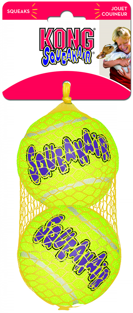 Kong игрушка д/с Air Теннисный мяч большой 8см 2шт