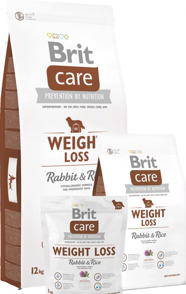 Brit Care сухой корм для собак с лишним весом Кролик/рис